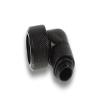 Alphacool Eiszapfen 16mm HardTube Compression Fitting, 90 Degree Rotary, Deep Black, 4-Pack view 2