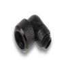 Alphacool Eiszapfen 16mm HardTube Compression Fitting, 90 Degree Rotary, Deep Black, 4-Pack view 4