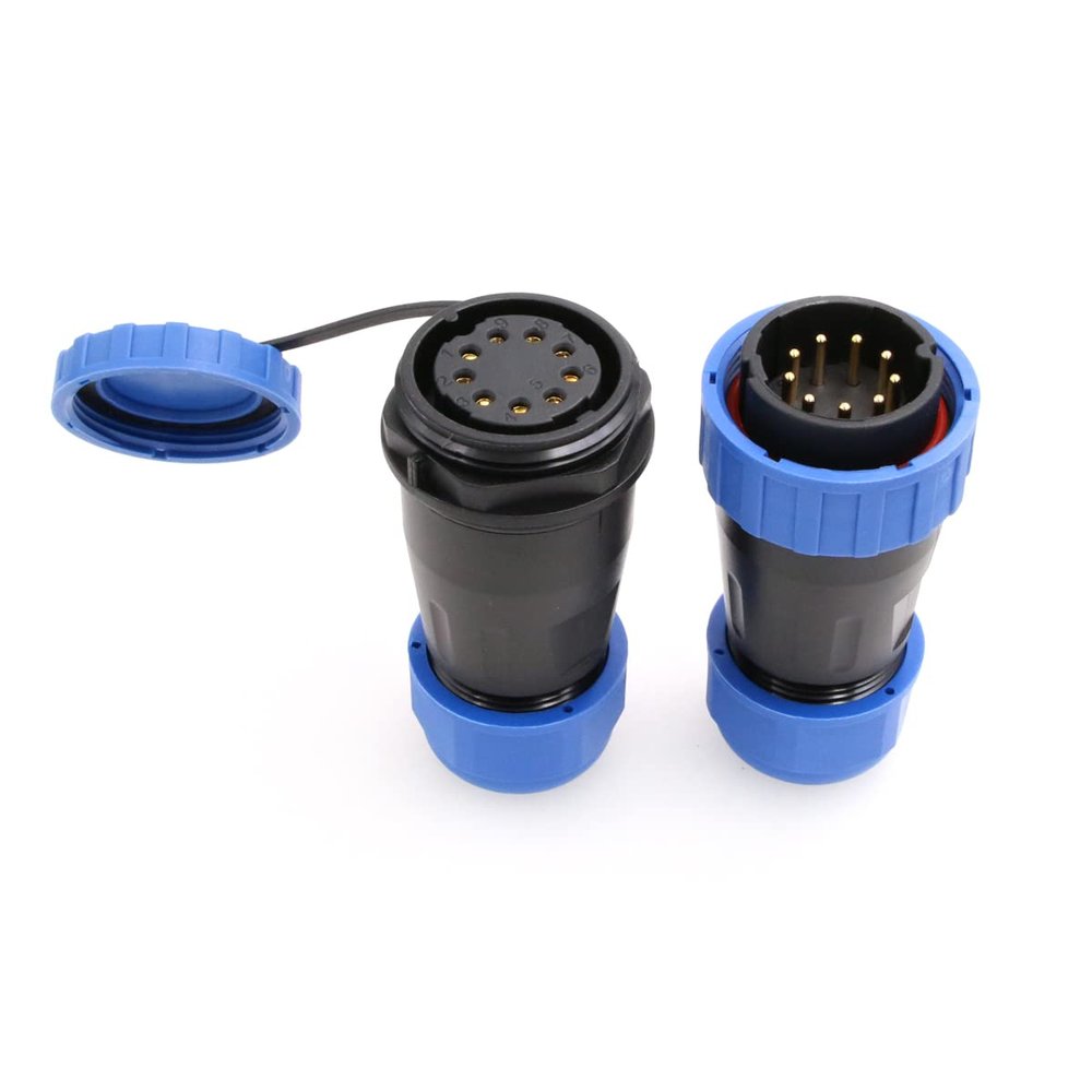 SZRMCC TY28 Aviation Connector Plug 9Pin 10A Waterproof Cable Industrial Connectors Solder-Free in-Line Male Plug and Femae Socket Quick-Connect Connectors