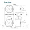 Seco-Larm SH-816S-SMQ/B Enforcer 4-in-1 Multi-Purpose Siren/Strobe, Blue view 3