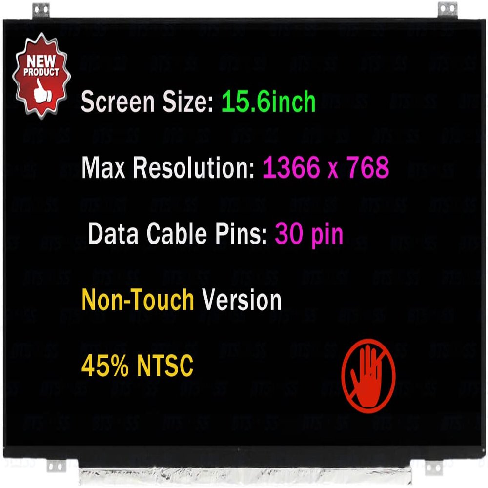 BTSELSS for Acer Aspire 3 A315-41-R3RF HD 1366 x 768 30 pin 60Hz 15.6" Non-Touch LCD Screen Replacement Display Panel (with Bracket)