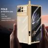PROPFE Clear Case for Xiaomi Mix Fold 2, Hinge Protection Transparent Plating Hard PC Plating Case Cover with Pen Holder Magnetic Kickstand Screen Protector Full Protection view 2
