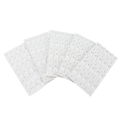 100pcs 3V Lamp Beads Fiberglass Board LED Lamp Beads with Optical Lens Filter Light Bead for 3265in TV Repair