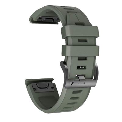 GANYUU 22 26MM Sport Silicone Smart Watch Band Straps Quickfit Bracelet for Garmin Fenix 7 7X 6X 6 Pro 5X 5 Plus 3HR 935 Wristband Belt (Color : Army Blue, Size : 22mm Fenix 5 5Plus)