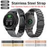 GANYUU 26 22 20mm Watchband for Garmin Fenix 6 6X Pro 5 5X Plus 3HR Stainless Steel Band Fenix6 Fenix5 Watch Quick Release Wrist Strap (Color : Preto, Size : Fenix 7S) view 2