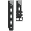 GANYUU 22 26mm Quickfit Smart Watch Band Strap for Garmin Fenix 7 7X 6 6X Pro 5X 5 Plus 3HR D2 935 945 EPIX Silicone Wristband Bracelet (Color : Black Gary, Size : 26mm Fenix 3 3HR) view 1