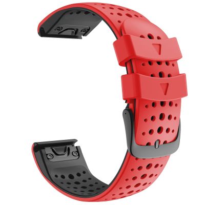 CZKE Quick Release EasyFit Silicone Watch Band WristStrap For Garmin Fenix 7X 7 6X Pro 5 5X Plus 935 Smartwatch Bracelet 22/26MM Watchband (Color : Color D, Size : 26mm Fenix 6X 6XPro)