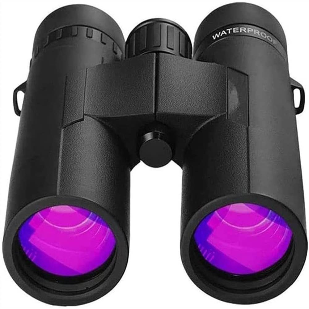 BUZZNN 12X42 Professional HD Binoculars for Adults, Portable Binoculars, BAK4 Prism FMC Lens, Lightweight & Waterproof Binoculars Perfect for Bird Watching, Hunting, Travel (Black)