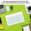 10 Inch Bluetooth Keyboard Mouse Set, Ultra Thin Quiet Keyboard with DPI Mouse, Rechargeable Keyboard Mouse Combo for Cell Phone, Laptop(Green) view 3