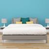 LIFKOME White PVC Sofa Under Bed Barrier Board Rounded Corner view 3