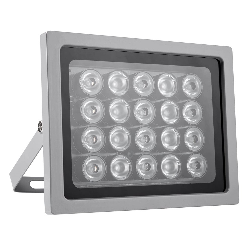 Infrared Illuminator 20pcs Array IR LEDs IR Illuminator Night Vision Wide Angle Long Range Outdoor Waterproof for CCTV Security Camera (White)