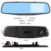 Mirror Dash Cam for Car, 4.3" Backup Smart Rearview Mirror Camera, Waterproof HD 1080P Front and Rear Wide Angle, Support Dual Cameras, Night Vision, Parking Assistance & Loop Record view 2