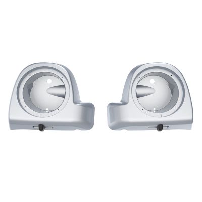 Mocardine Speaker Pods Box 6.5 inch for Rushmore Lower Vented Fairing Kits Fits for Harley Touring Road Glide, Road King, Street Glide, Electra Glide 2014-2023 Baracuda Sliver