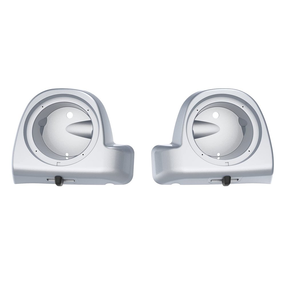 Mocardine Speaker Pods Box 6.5 inch for Rushmore Lower Vented Fairing Kits Fits for Harley Touring Road Glide, Road King, Street Glide, Electra Glide 2014-2023 Baracuda Sliver