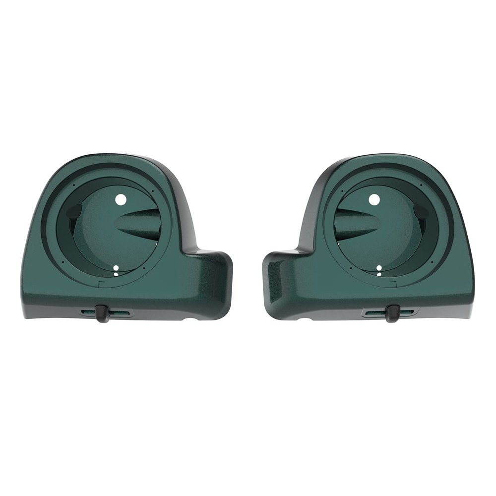 Mocardine Speaker Pods Box 6.5 inch for Rushmore Lower Vented Fairing Kits Fits for Harley Touring Road Glide, Road King, Street Glide, Electra Glide 2014-2023 Deep Jade Pearl