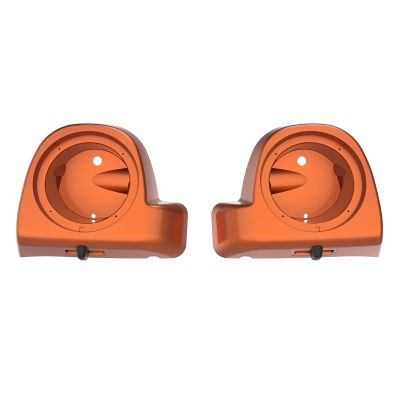 Mocardine Speaker Pods Box 6.5 inch for Rushmore Lower Vented Fairing Kits Fits for Harley Touring Road Glide, Road King, Street Glide, Electra Glide 2014-2023 Scorched Orange