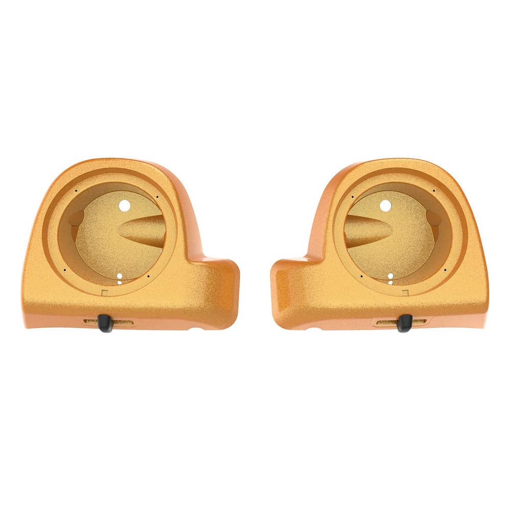 Mocardine Speaker Pods Box 6.5 inch for Rushmore Lower Vented Fairing Kits Fits for Harley Touring Road Glide, Road King, Street Glide, Electra Glide 2014-2023 Hard Candy Gold Flake