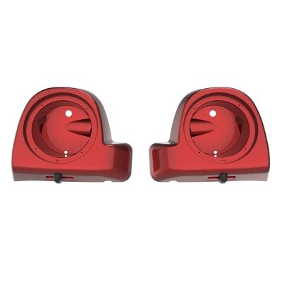 Mocardine Speaker Pods Box 6.5 inch for Rushmore Lower Vented Fairing Kits Fits for Harley Touring Road Glide, Road King, Street Glide, Electra Glide 2014-2023 Hard Candy Hot Rod Red Flake