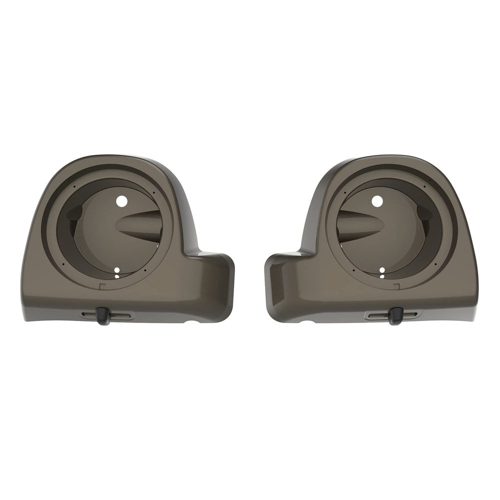 Mocardine Speaker Pods Box 6.5 inch for Rushmore Lower Vented Fairing Kits Fits for Harley Touring Road Glide, Road King, Street Glide, Electra Glide 2014-2023 River Rock Gray