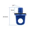 BGNing 1/4 Thread Mount D Ring Camera Tripod Adapter Stand Adapter Screw with 5.9'' Adjustable Hand Wristband Lanyard Strap Sling for Most Connectors (Blue) view 2