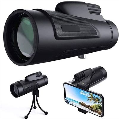 BUZZNN 12X50 Monocular Telescope for Adults, High Powered Monocular with Smartphone Adapter Tripod, Waterproof Monocular Telescope for Hunting, Travel, Camping, Hiking, Bird Watching