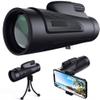 BUZZNN 12X50 Monocular Telescope for Adults, High Powered Monocular with Smartphone Adapter Tripod, Waterproof Monocular Telescope for Hunting, Travel, Camping, Hiking, Bird Watching view 1