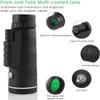 BUZZNN 12x50 Monocular Telescope - High Power HD Monocular, Portable Waterproof Monocular Telescope with Smartphone Holder & Tripod for Bird Watching, Hunting, Camping, Travelling view 4