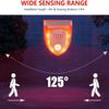4Pack Solar Security Light Alarm,WONFAST Waterproof PIR 6LED Motion Sensor Flashing Light,129dB Gunshot Sounds & Dog Barking Sound Warning Strobe Night Lamp for Outdoor Farm Barn Villa Yard view 3