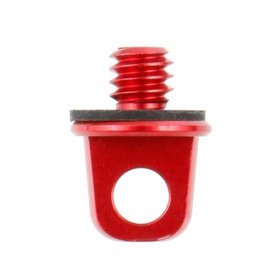 BGNing 1/4 Thread Mount D Ring Camera Tripod Adapter Stand Adapter Screw with 5.9'' Adjustable Hand Wristband Lanyard Strap Sling for Most Connectors (Red)