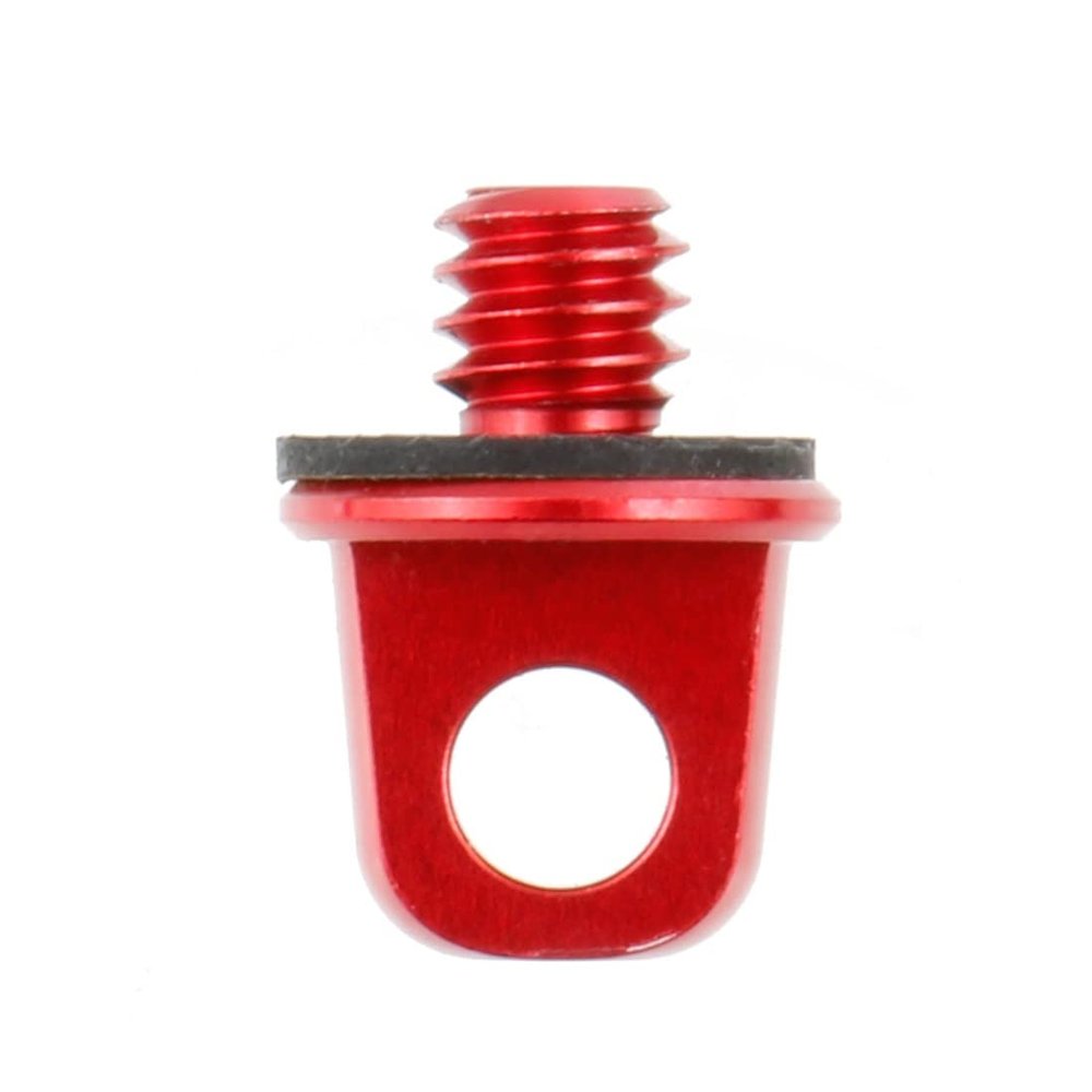 BGNing 1/4 Thread Mount D Ring Camera Tripod Adapter Stand Adapter Screw with 5.9'' Adjustable Hand Wristband Lanyard Strap Sling for Most Connectors (Red)