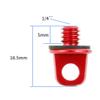 BGNing 1/4 Thread Mount D Ring Camera Tripod Adapter Stand Adapter Screw with 5.9'' Adjustable Hand Wristband Lanyard Strap Sling for Most Connectors (Red) view 2