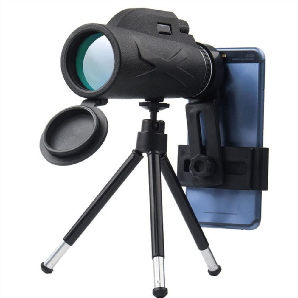 BUZZNN Monocular Telescope with Tripod and Smartphone Adapter, Waterproof Monocular for Adults Kids, High Power Monocular for Bird Watching Hunting Camping Hiking