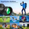 BUZZNN 40X60 Monocular Telescope with Smartphone Holder & Tripod, Waterproof Compact Monoculars for Adults Kids, HD Monocular for Bird Watching Hunting Hiking Concert view 3
