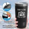Photographer Black Viking Tumbler 20oz - Every Picture Tells A Story - Photography Camera Optical DSLR Professional Capturing Portrait Shoot view 4