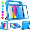 BMOUO Kids Case for iPad 11th Generation (A16) 11 Inch 2025/iPad 10th Generation 10.9" 2022 - with Built-in Screen Protector, Shockproof Handle Stand iPad 11th/10th Generation Case for Kids, Blue view 1
