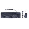 113 Keys Wired Keyboard Mouse Combo, Arc Angle Wired Keyboard Ergonomic Design, 1000DPI Wired Mouse, Keyboard Mouse Set for Desktops, Laptops view 1