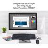 113 Keys Wired Keyboard Mouse Combo, Arc Angle Wired Keyboard Ergonomic Design, 1000DPI Wired Mouse, Keyboard Mouse Set for Desktops, Laptops view 2