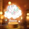 Smile lab Personalized Baby Gifts, Personalized Name Night Light Customize Animal Night Light for Kids Custom Bedroom Decor Baby Girl Boy Gifts view 1