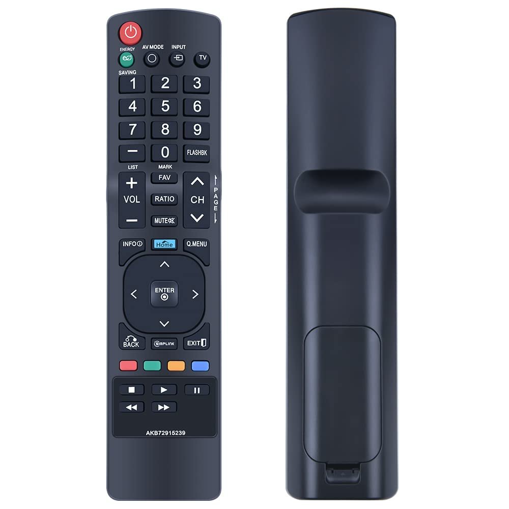 AKB72915239 Replacement Remote Control Compatible for LG Smart LCD LED Plasma HDTV 22LV2500 26LV2500 32LK330 32LK450 32LK450 32LV2500 37LK450 37LV3500 42LK450 42LK451 55LW5300 50PW340 50PW350U