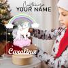 Smile lab Personalized Baby Gifts, Personalized Name Night Light Customize Animal Night Light for Kids Custom Bedroom Decor Baby Girl Boy Gifts view 2