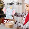 Smile lab Personalized Baby Gifts, Personalized Name Night Light Customize Animal Night Light for Kids Custom Bedroom Decor Baby Girl Boy Gifts view 2