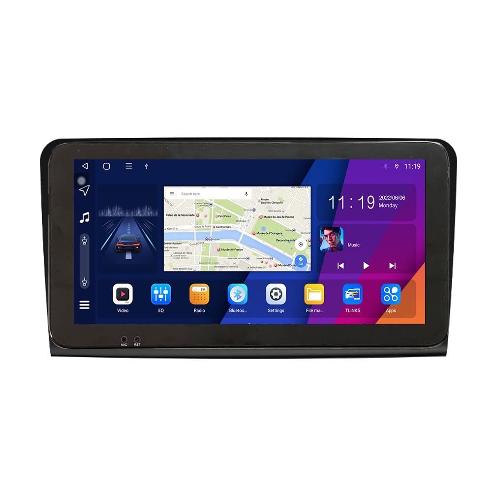 10.33" QLED/IPS 1600x720 CarPlay & Android Auto Android Autoradio Car Navigation Stereo Multimedia Player GPS Radio DSP Forbenz ml w164 CLK w209 c-Class w203 SLK w170 e-Class w210 a-Class w168