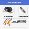 SLLEA 50ft Black BNC Video Power Wire Cord Replacement for MPX1612W MPX84MW MPX0616W Camera Cable view 3