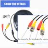 SLLEA 50ft Black BNC Video Power Wire Cord Replacement for MPX1612W MPX84MW MPX0616W Camera Cable view 4