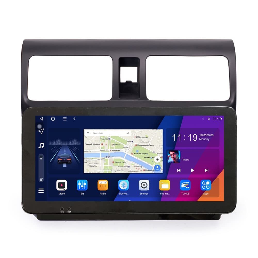 ZERTRAN 10.33" QLED/IPS 1600x720 Touchscreen CarPlay & Android Auto Android Autoradio Car Navigation Stereo Multimedia Player GPS Radio DSP Forsuzuki Swift 2005-2010