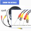 SLLEA 150ft Black BNC Video Power Wire Cord Replacement for Camera Cable SDH-P4041 SDH-P4080 view 3