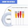 SLLEA White 100ft BNC Extension Cable Replacement for LEV2724B 1080p HD Security Dome Camera view 2