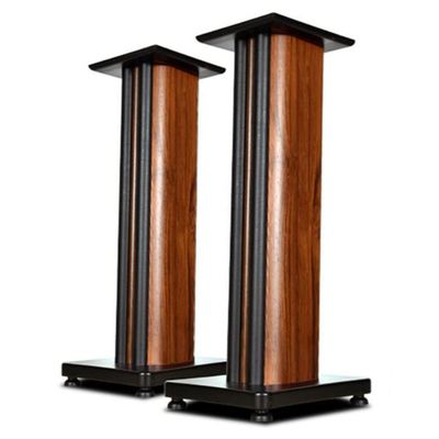 Audio Stand 1 Pair of Wooden Speaker Stands 62cm High Sound Stand Conference Room Living Room Speaker Placement Stand Surround Speaker Stand (Color : Wood, Size : 24.2 * 28.7 * 62.7cm)