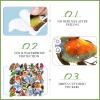 200 Pcs Birds Stickers Vinyls Waterproof Animal Cartoon Bird Decal for Kids Teen Christmas School Classroom Gifts Water Bottles Laptop Luggage Phone Skateboard Refrigerators Computer Supplies view 2