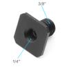 FEICHAO 1/4 Female to 3/8 Male Adapter Screw for Lampholder Hot Shoe Conversion Screw (Black) view 2